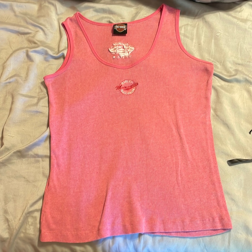 Harley Davidson pink tank xl